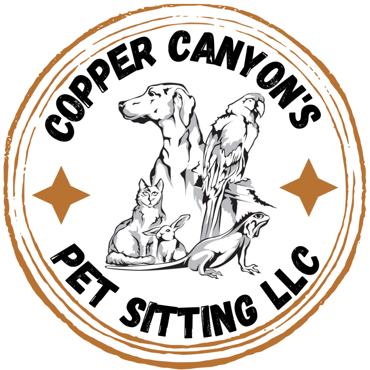 Copper Canyon's Pet Sitting Logo